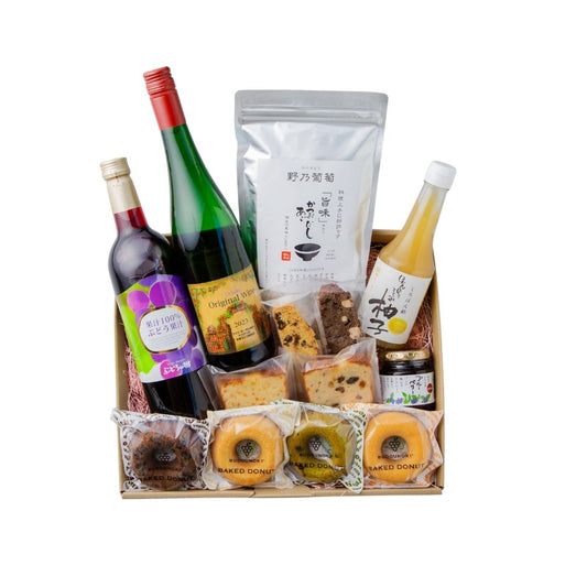 【リースリング】うれしさいっぱい　オリジナル白ワイン＆調味料＆お菓子セット